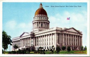 Utah State Capitol Salt Lake City UT WB Postcard VTG UNP Vintage Unused 