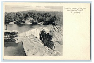 c1910s Dam at Crescent Mills from the Western Massachusetts MA Postcard