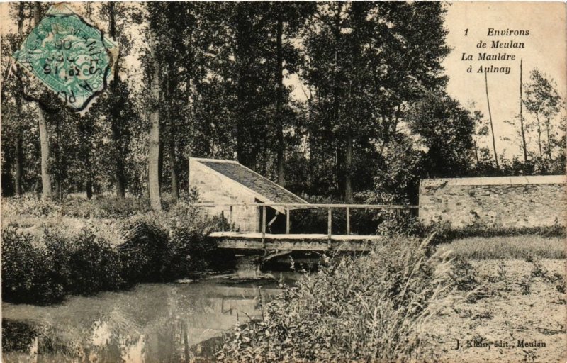 CPA Env. de MEULAN - La MAULDRE a Aulnay (246811)