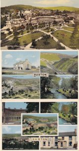 Buxton From The Slopes Derbyshire Pub Serpentine Walk 3x 1960s Postcard s