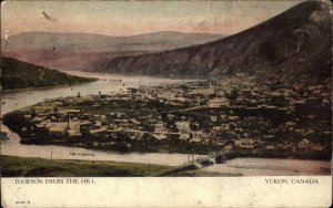 Yukon Territory Canada View of Dawson from Hill c1910 Vintage Postcard