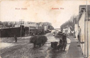 Almond Wisconsin Main Street Vintage Postcard AA89763