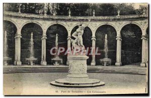 Old Postcard gardens Versailles Colonnades