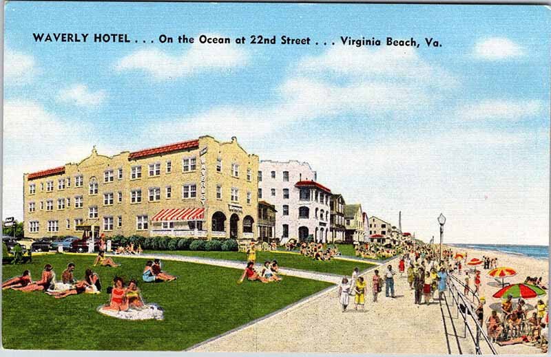Postcard HOTEL SCENE Virginia Beach Virginia VA AM2268