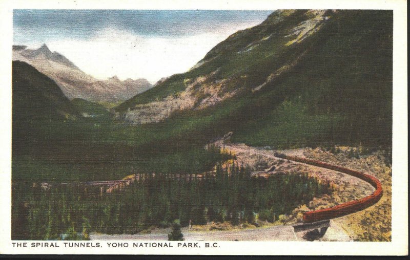 Canada Postcard - The Spiral Tunnels, Yoho National Park, British Columbia DP186