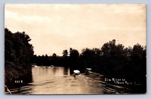 J94/ Tacom Park South Dakota Postcard RPPC c1910 Jim River Boats  449