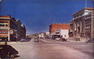 Globe Arizona AZ Street Scene Drugstore Cars 1950s-60s Postcard
