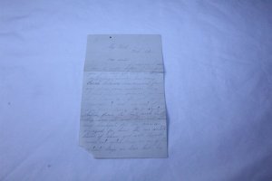 Vintage Hand Written 4 Page Letter 1873 Embossed on Letter Head