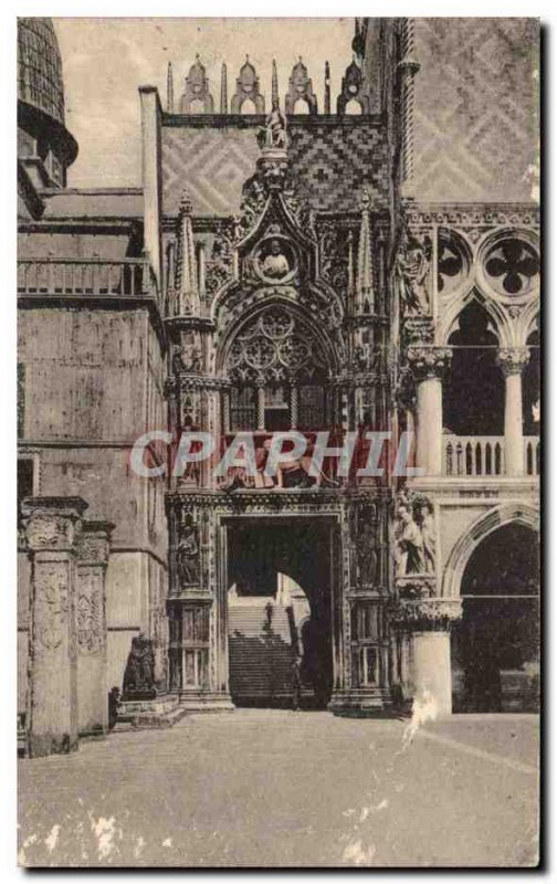 Old Postcard Venezia Porta della Carta