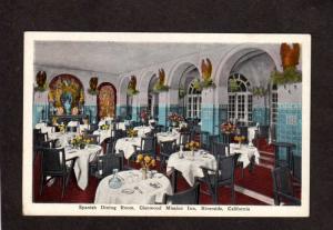 CA Glenwood Mission Inn Hotel Dining Room Interior Riverside California Postcard