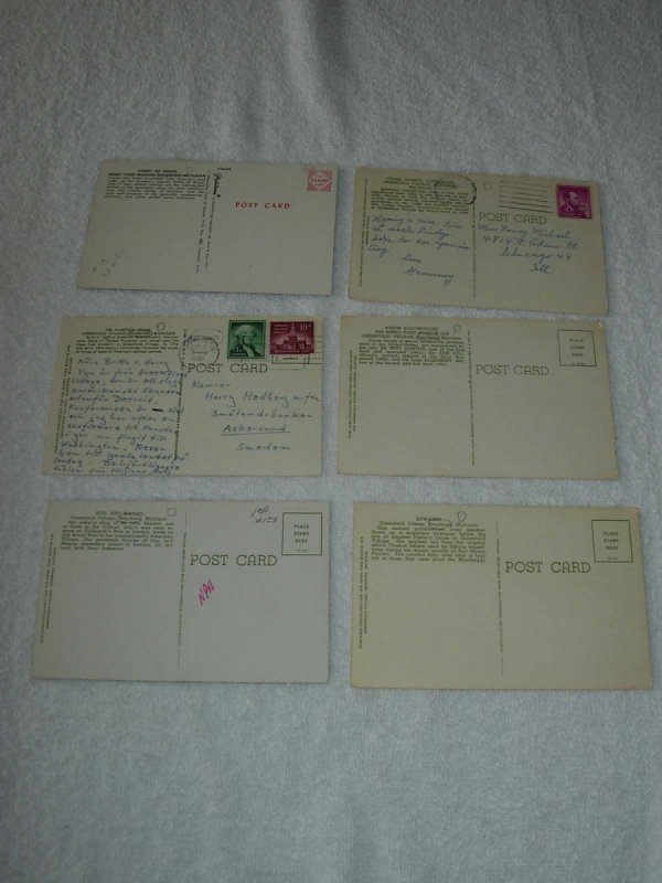 Dearborn MI - Lot Of 6 Great Vintage Postcards - x0509