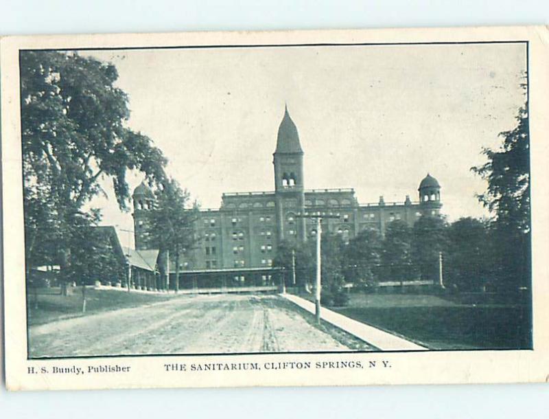 Divided Back HOSPITAL SCENE Clifton Springs New York NY hs0644