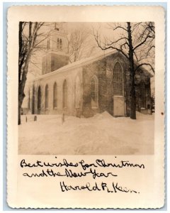 c1930's St. Peter's Church View Marlborough Connecticut CT RPPC Photo Postcard 