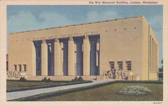 War Memorial Building Jackson Mississippi Curteich
