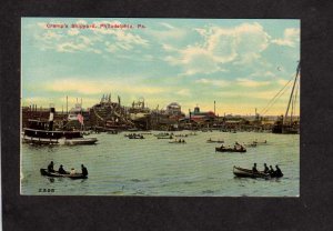 PA Cramps Cramp's Shipyard Boats Philadelphia Penn Pennsylvania Postcard