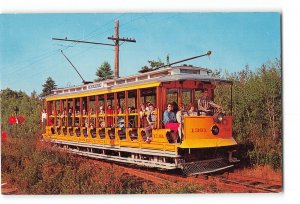 Trolley Car 1391 Open Trolley 15 Bench From New Haven CT Vintage Postcard