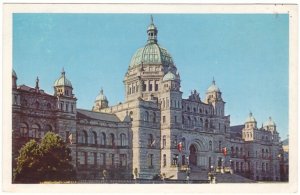 Parliament Buildings, Victoria, British Columbia, Vintage Chrome Postcard #3