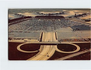 Postcard Aerial view, Chicago O'Hare International Airport, Chicago, Illinois