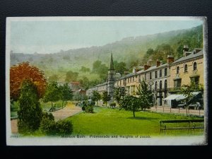 Derbyshire MATLOCK BATH Promenade & Heights of Jacob c1904 Postcard