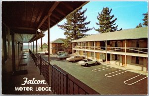 Falcon Motor Lodge North Lake Boulevard Kings Beach California CA Postcard