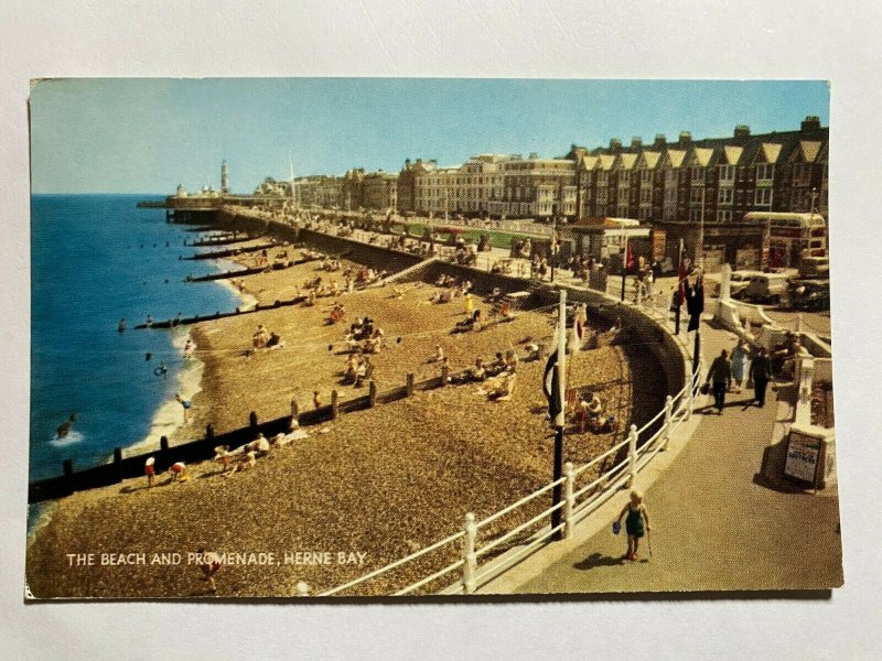 UNUSED VINTAGE POSTCARD - BEACH PROMENADE HERNE BAY  (KK1452)