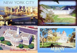 NEW YORK: Lot of (4) Modern View Picture Postcards (Continental 4X6)