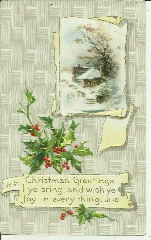 Christmas Greetings I Ye Bring, and Wish Ye Joy in Everything