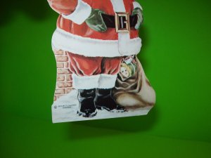 Santa Claus Diecut Christmas Club Vintage Paterson Lakeview Savings Bank NJ