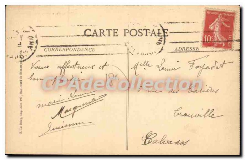 Old Postcard Old Montmadre Rue Saint Rustique