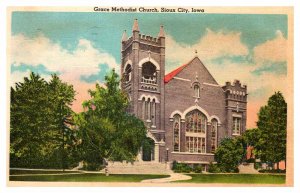 Postcard CHURCH SCENE Sioux City Iowa IA AR6681