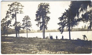 Hamilton FL Water's Edge Haines City Cancel Real Photo RPPC Postcard