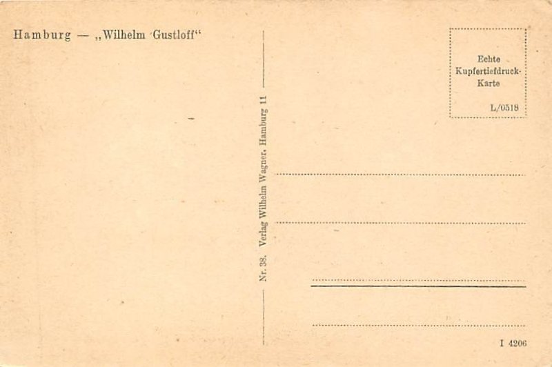 KDF Wilhelm Gustloff K.d.F Shiff Ship Line Ship 