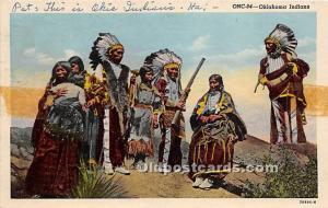 Oklahoma Indians Indian Postcard