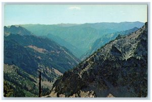 c1960 View Back Country North Fork Baron Creek Idaho ID Antique Vintage Postcard