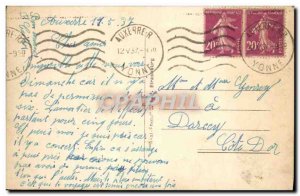 Old Postcard Auxerre View Taking flight