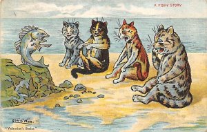 A Fishy Story Artist Louis Wain 1904 