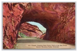 Postcard Tunnel Creation Rock Drive Red Rocks Denver Mountain Parks Colorado