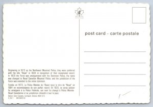 Royal Canadian Mounted Police, RCMP, Musical Ride, Chrome Postcard