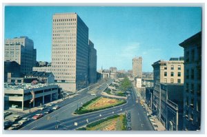 c1960 Looking North Showing Municipal St. Paul Place Baltimore Maryland Postcard