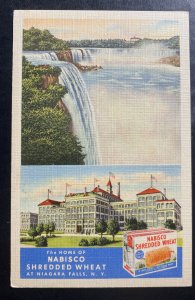 Mint Usa Advertising Picture Postcard Nabisco Shredded Wheat Niagara Falls NY