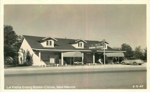 New Mexico Clovis La Vista Dining  Room 6-8-47 RPPC Photo Postcard 22-1726