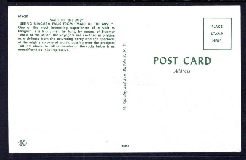 Maid of the Mist,Niagara Falls BIN