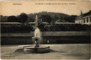 CPA Suresnes Les Ecoles et perspective du Fort Mont Valerien (1314914)