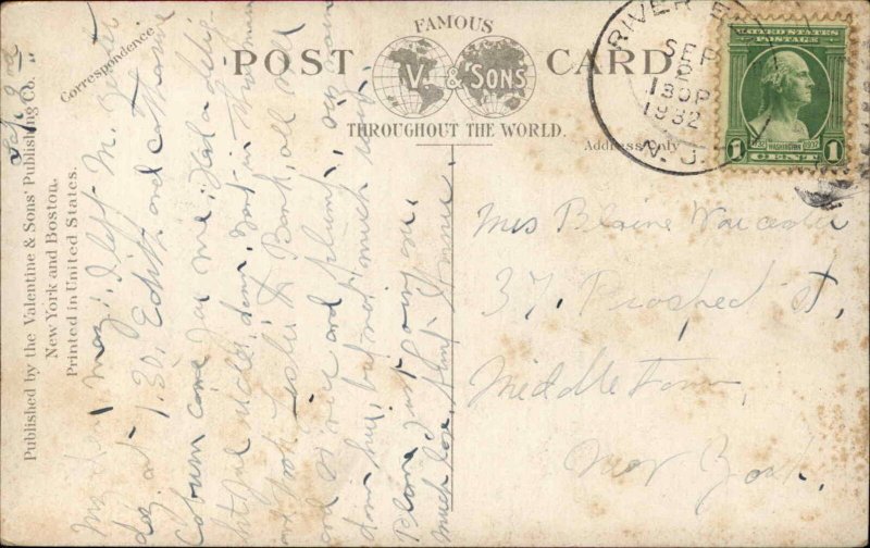 Hackensack NJ High School c1910 Vintage Postcard