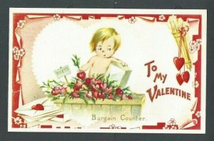 Ca 1960 To My Valentine W/Beets Shaped As Hearts