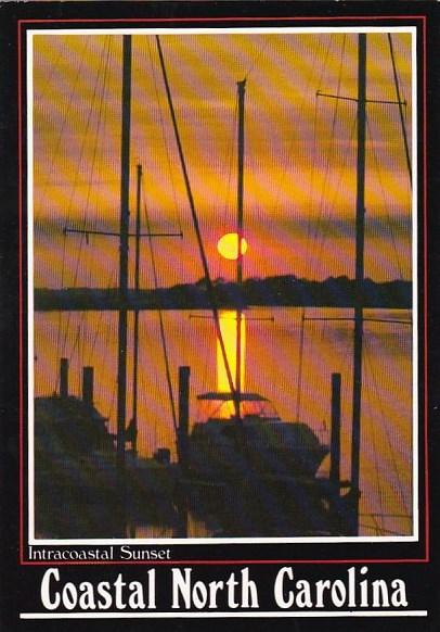 North Carolina Wilmington Intracoastal Sunset Coastal North Carolina 1999