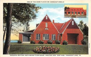 Iroquois Boating and Fishing Club House Conneaut Lake, Pennsylvania PA Postcard