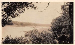Oakside Long Island New York Dog and River View Real Photo Non PC Back JF360205