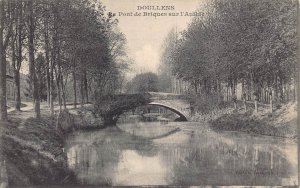 C033 France, Doullens Pont de Briques sur l'Authie vintage postcard