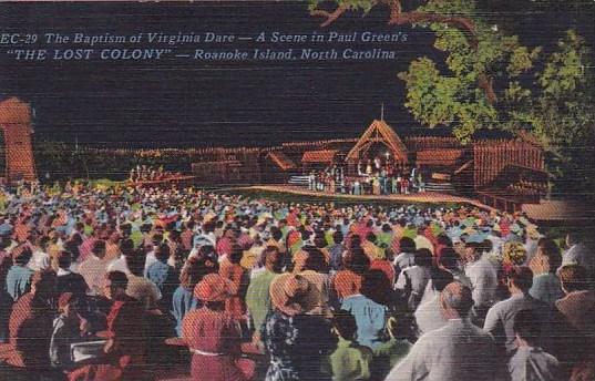 The Baptism Of Virginia Dare A Scene In Paul Greens The Lost Colony Roanoke I...